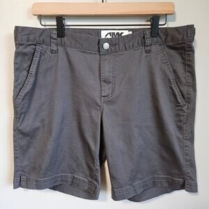 Mountain Khakis Womens Shorts 12 Gray Cotton Stretch Casual Outdoor Gorpcore